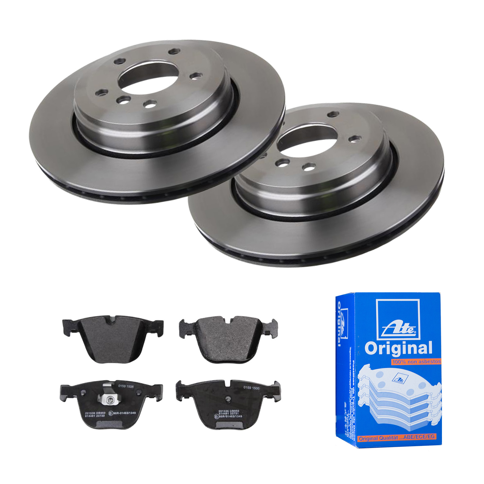 ATE Bremsensatz, Scheibenbremse ijf141hs42 Hinterachse belüftet 320mm 20mm für BMW