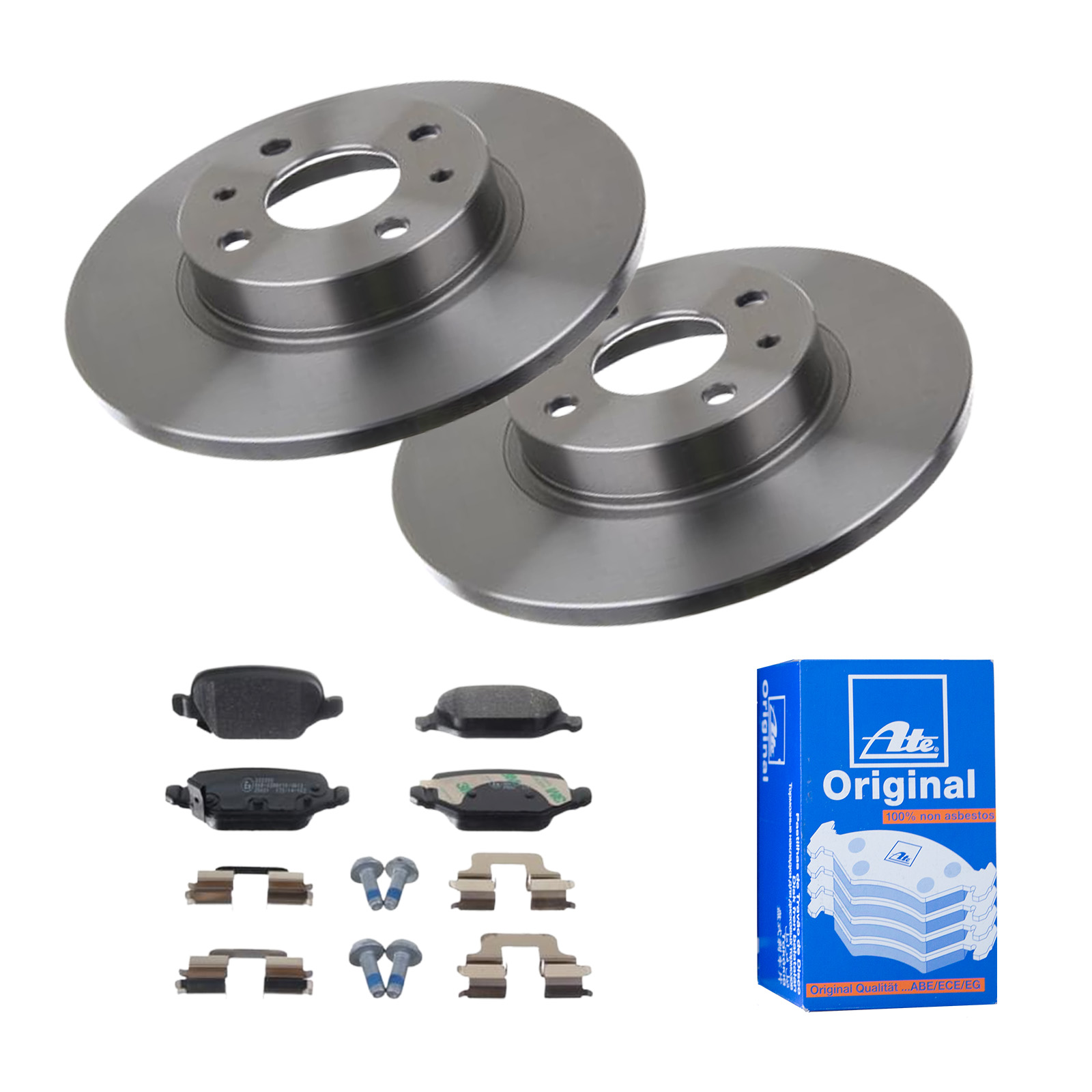 ATE ijf141hus2 Vorderachse Voll 257mm 12mm für FIAT