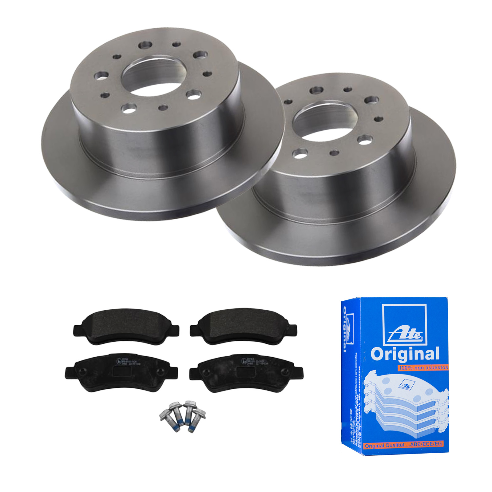 ATE Bremsensatz, Scheibenbremse ijf141hx36 Hinterachse Voll 280mm 16mm für PEUGEOT CITROËN FIAT