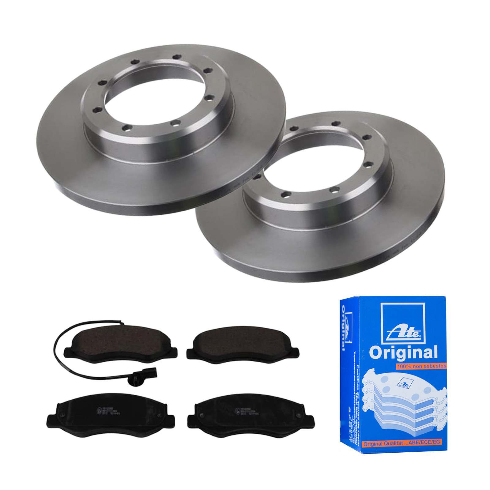 ATE Bremsensatz, Scheibenbremse ijf141hzo6 Hinterachse Voll 302mm 18mm für VAUXHALL OPEL RENAULT NISSAN