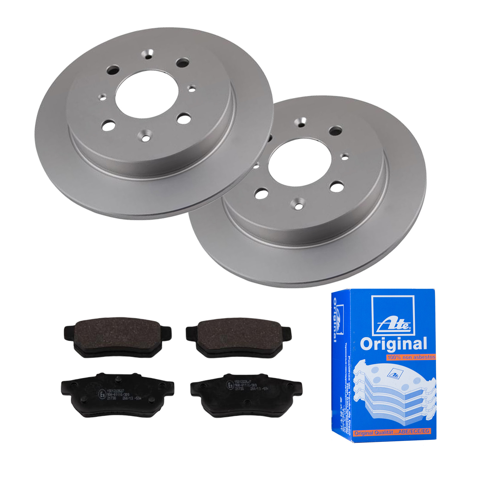 ATE Bremsensatz, Scheibenbremse ijf141i042 Hinterachse Voll 239mm 9mm für HONDA