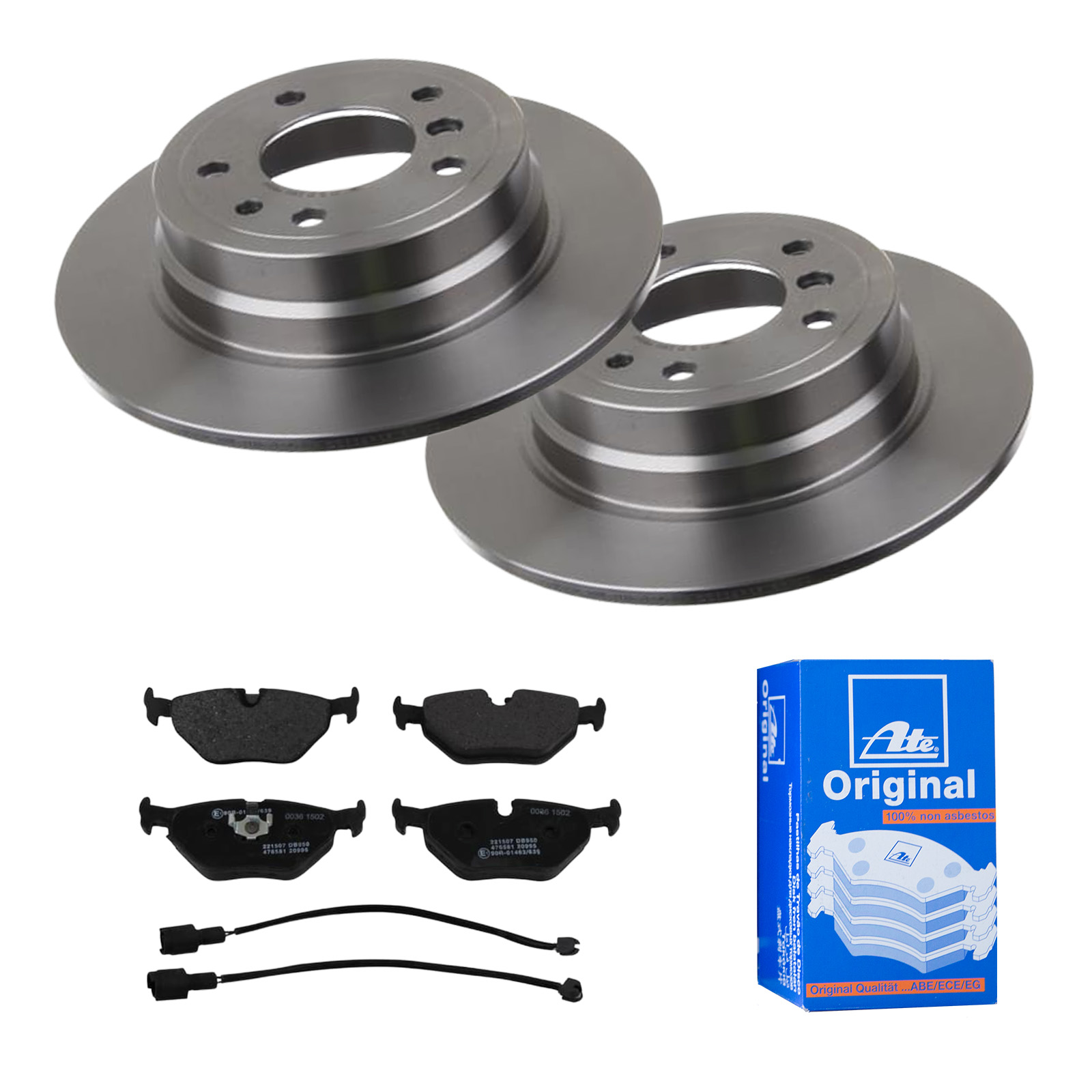 ATE Bremsensatz, Scheibenbremse ijf141i156 Hinterachse Voll 300mm 10mm für BMW