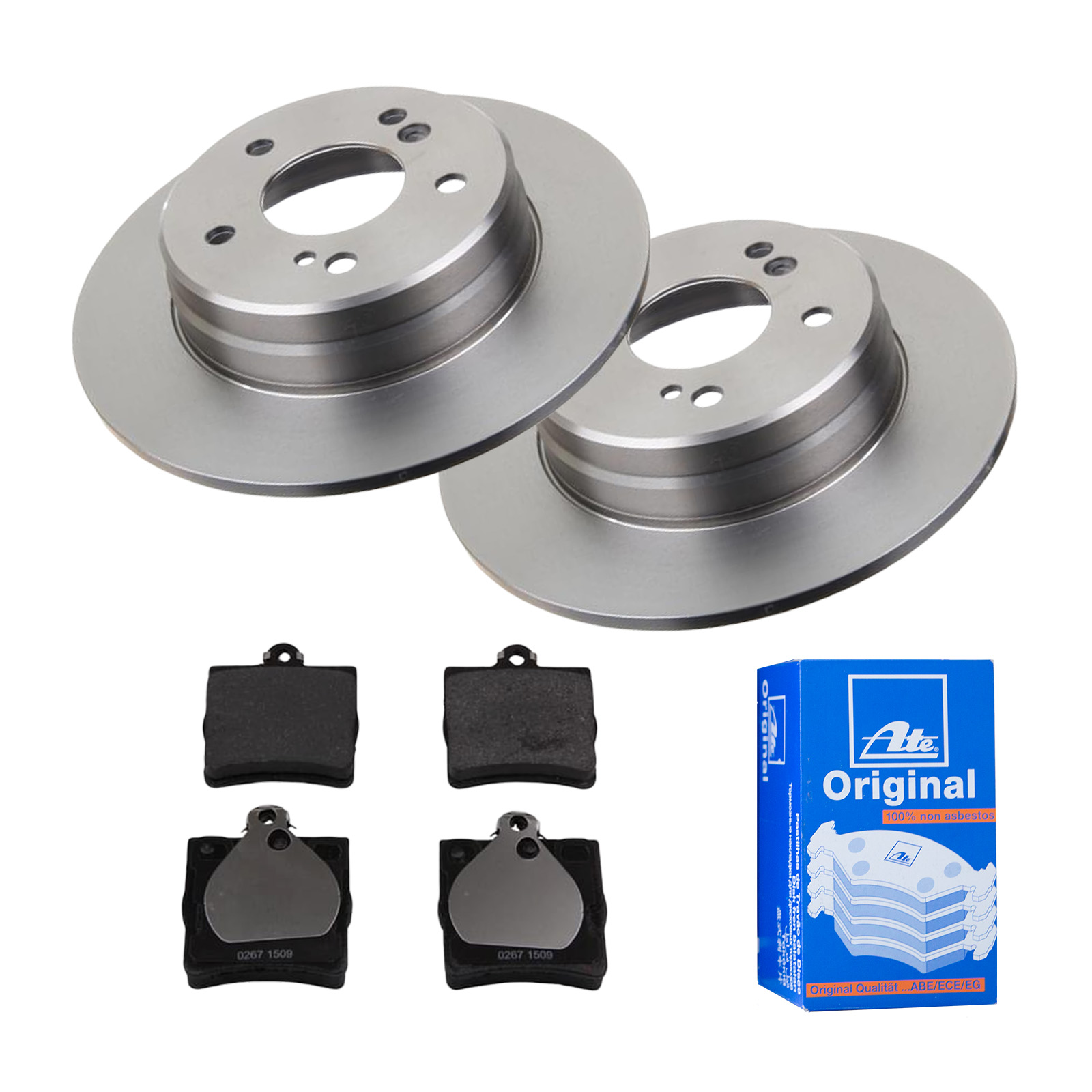 ATE Bremsensatz, Scheibenbremse ijf141i1e2 Hinterachse Voll 278mm 9mm für MERCEDES-BENZ CHRYSLER