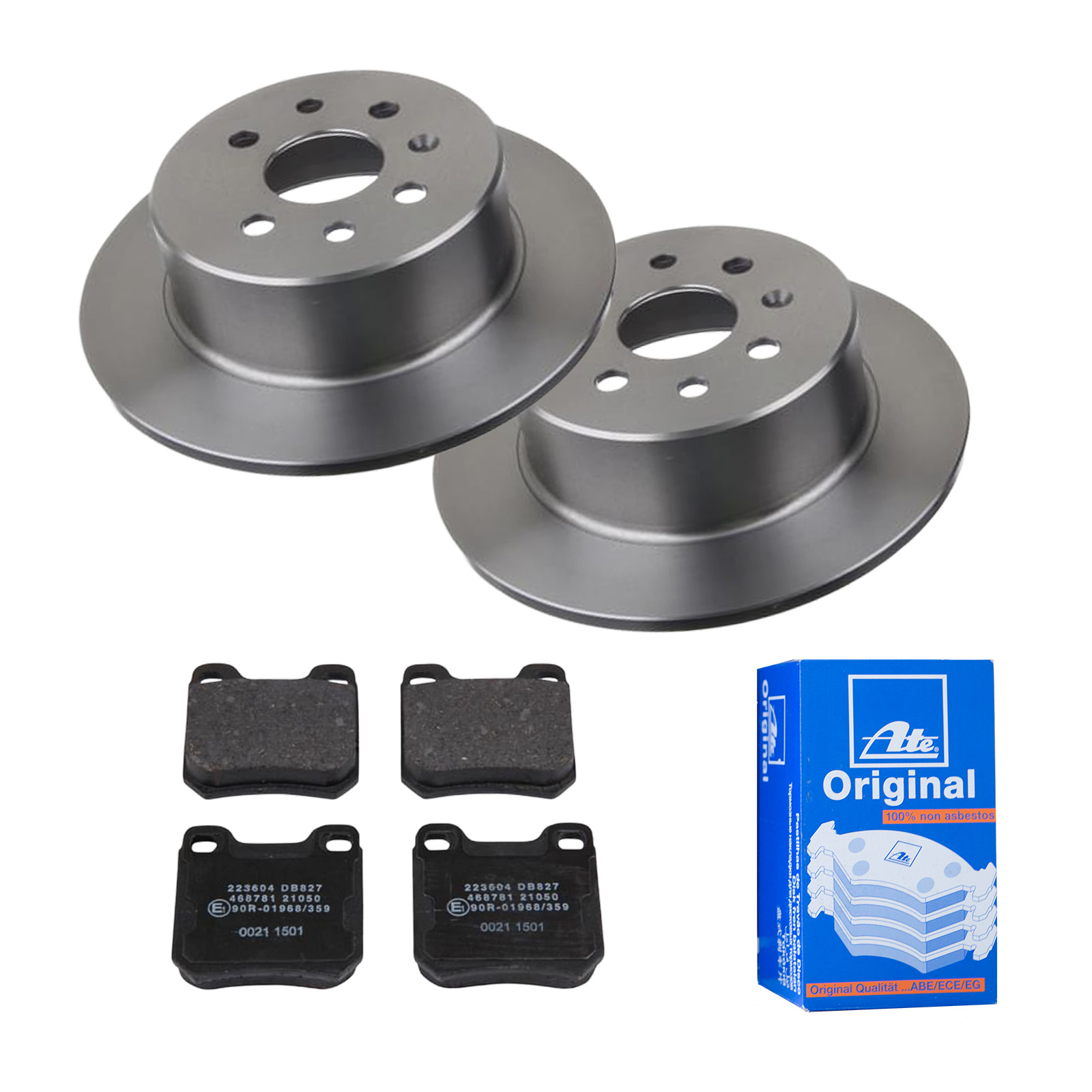 ATE Bremsensatz, Scheibenbremse ijf141i1n8 Hinterachse Voll 270mm 10mm für VAUXHALL OPEL SAAB