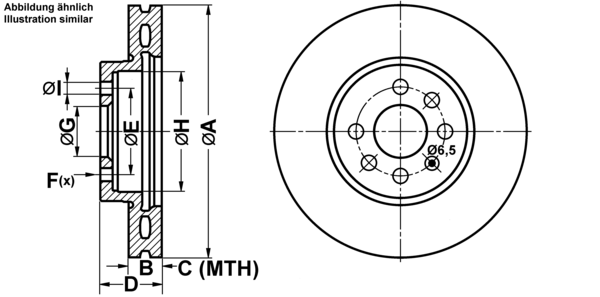 ATE Bremsensatz, Scheibenbremse ijf141coj1 Vorderachse belüftet 280mm 25mm für OPEL VAUXHALL