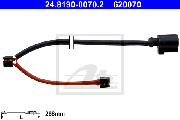 ATE Bremsensatz, Scheibenbremse ijf141duc5 Hinterachse Gelocht/innenbel. 299mm 20mm für PORSCHE