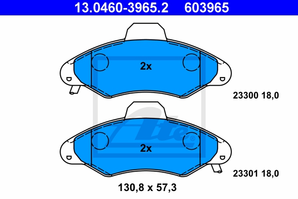 ATE Bremsensatz, Scheibenbremse ijzjsggs05 Vorderachse belüftet 239mm 20mm für FORD