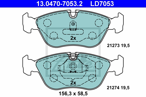 ATE Bremsensatz, Scheibenbremse ijzjsggvo7 Vorderachse belüftet 302mm 26mm für VOLVO