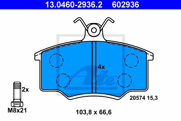 ATE Bremsensatz, Scheibenbremse ijzjsggxo9 Vorderachse Voll 239mm 12mm für VAG SEAT