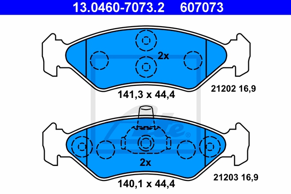 ATE ijzjsggyi9 Vorderachse belüftet 239mm 20mm für FORD MAZDA