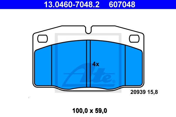 ATE Bremsensatz, Scheibenbremse ijzjsgh3d4 Vorderachse belüftet 236mm 20mm für VAUXHALL OPEL DAEWOO