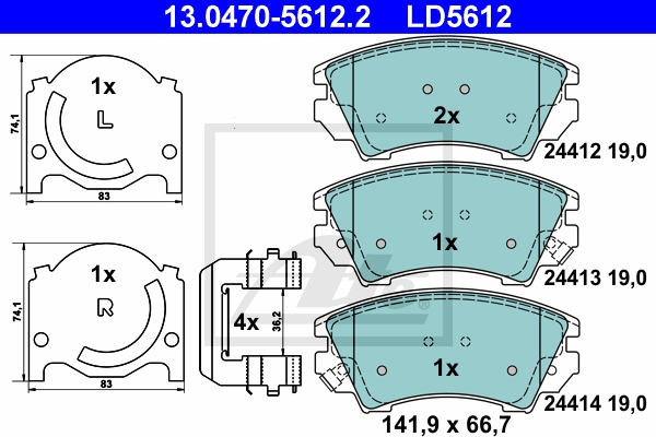 ATE Bremsensatz, Scheibenbremse ijzjsghjr4 Vorderachse belüftet 321mm 30mm für VAUXHALL OPEL CHEVROLET SAAB