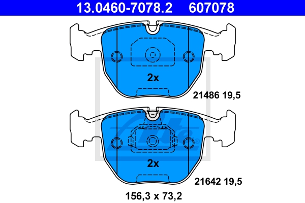 ATE Bremsensatz, Scheibenbremse ijzjsgi5r6 Vorderachse belüftet 324mm 30mm für BMW