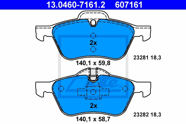 ATE Bremsensatz, Scheibenbremse ijzjsgidr4 Vorderachse belüftet 276mm 22mm für MINI