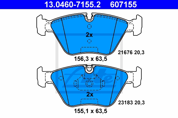 ATE Bremsensatz, Scheibenbremse ijzjsgikr6 Vorderachse belüftet 325mm 24mm für BMW MG