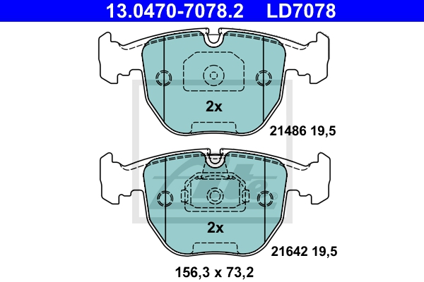 ATE Bremsensatz, Scheibenbremse ijzjsgipy3 Vorderachse belüftet 324mm 30mm für BMW