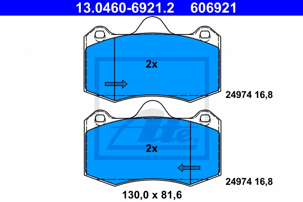 ATE Bremsensatz, Scheibenbremse ijzjsgj0m7 Vorderachse belüftet 310mm 25mm für SEAT VAG