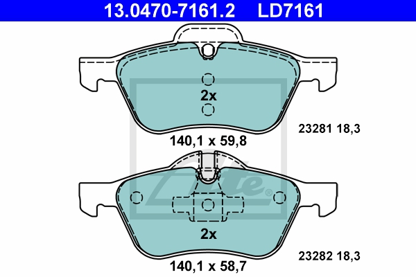 ATE Bremsensatz, Scheibenbremse ijzjsgj2m9 Vorderachse belüftet 276mm 22mm für MINI