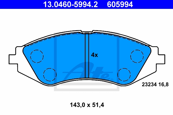 ATE Bremsensatz, Scheibenbremse ijzjsgjga1 Vorderachse belüftet 256mm 24mm für VAUXHALL DAEWOO CHEVROLET