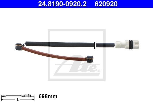 ATE Bremsensatz, Scheibenbremse ijzjsgk9t4 Hinterachse Gelocht/innenbel. 299mm 24mm für PORSCHE