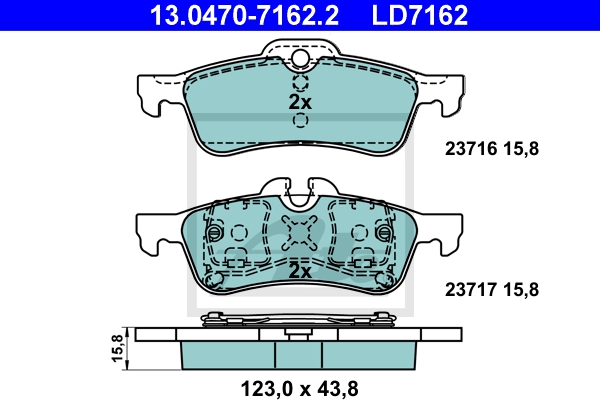 ATE Bremsensatz, Scheibenbremse ijzjsgkun4 Hinterachse Voll 259mm 10mm für MINI BMW