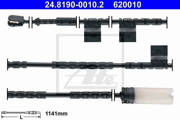 ATE Bremsensatz, Scheibenbremse ijzjsgkvz2 Hinterachse Voll 259mm 10mm für MINI
