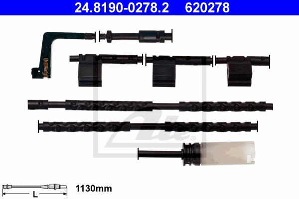 ATE Bremsensatz, Scheibenbremse ijzjsglbb4 Hinterachse Voll 259mm 10mm für MINI