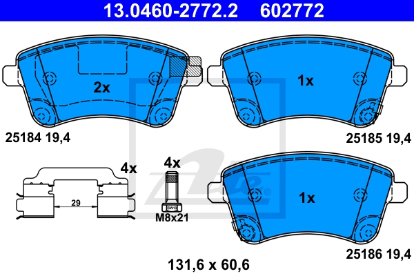 ATE Bremsensatz, Scheibenbremse sg000008dz Vorderachse belüftet 280mm 26mm für KIA HYUNDAI
