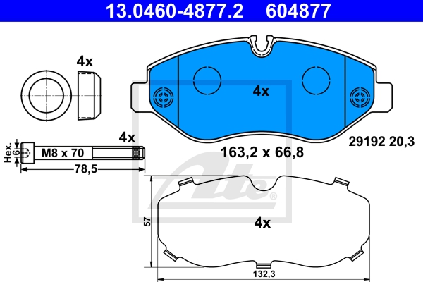 ATE sg00000b37 Vorderachse belüftet 300mm 28mm für MERCEDES-BENZ CHRYSLER VAG