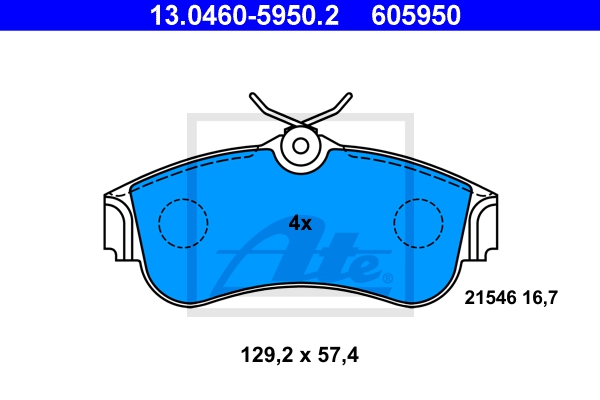 ATE Bremsensatz, Scheibenbremse sg00000czv Hinterachse Voll 258mm 10mm für NISSAN