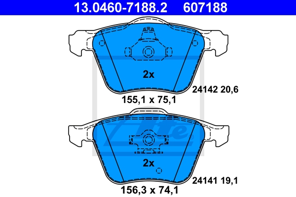 ATE Bremsensatz, Scheibenbremse sg00000d0x Vorderachse belüftet 336mm 30mm für VOLVO