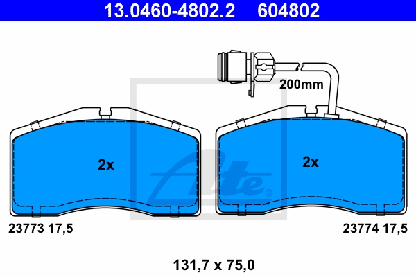 ATE Bremsensatz, Scheibenbremse sg00000d2o Vorderachse belüftet 345mm 30mm für PEUGEOT CITROËN VAG SEAT SKODA
