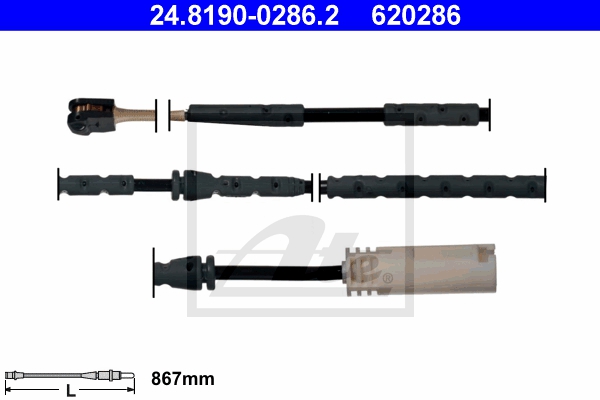 ATE Bremsensatz, Scheibenbremse sg00000d47 Hinterachse belüftet 348mm 30mm für BMW