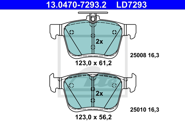 ATE Bremsensatz, Scheibenbremse sg00000dgs Vorderachse belüftet 272mm 9mm für SEAT VAG SKODA