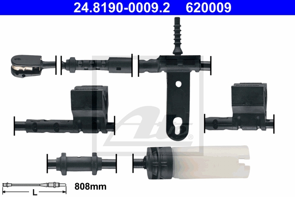 ATE Bremsensatz, Scheibenbremse sg00000do7 Vorderachse Voll 259mm 22mm für MINI BMW