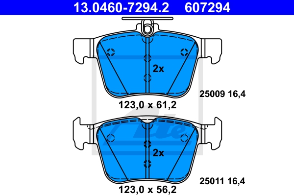ATE Bremsensatz, Scheibenbremse sg00000do8 Hinterachse Voll 300mm 30mm für VAG SKODA SEAT