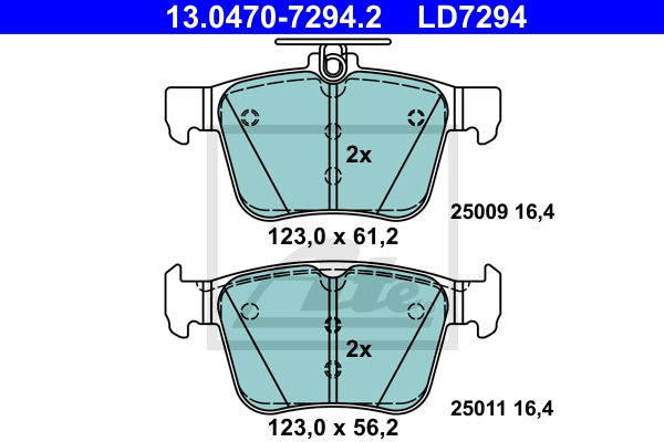 ATE Bremsensatz, Scheibenbremse sg00000dod Vorderachse Voll 300mm 12mm für SKODA VAG SEAT