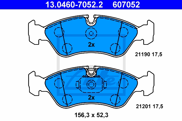 ATE Bremsensatz, Scheibenbremse sg00000dol Hinterachse Voll 260mm 24mm für OPEL VAUXHALL SAAB DAEWOO CHEVROLET