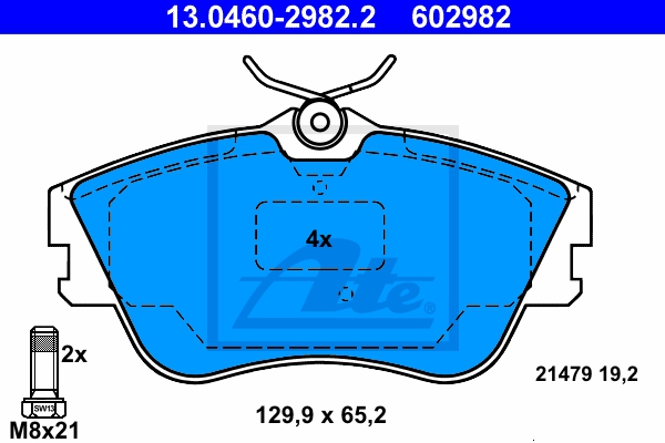 ATE Bremsensatz, Scheibenbremse sg00000dpm Vorderachse Voll 294mm 13mm für FORD VAG SEAT