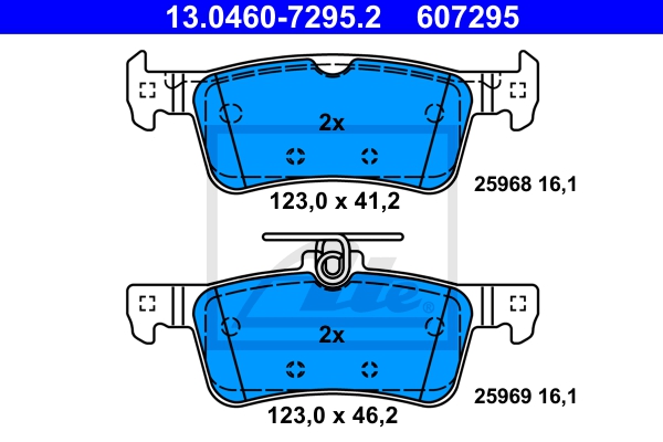 ATE sg00000e1o Vorderachse Voll 268mm 12mm für CITROËN OPEL PEUGEOT