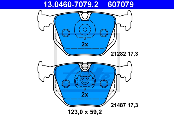ATE Bremsensatz, Scheibenbremse sg00000e21 Hinterachse belüftet 325mm 25mm für BMW MG LAND ROVER