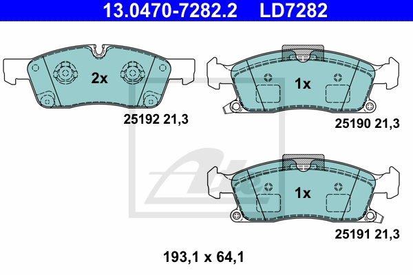 ATE Bremsensatz, Scheibenbremse sizw2n74l6 Hinterachse Voll 325mm 14mm für MERCEDES-BENZ MAYBACH JEEP