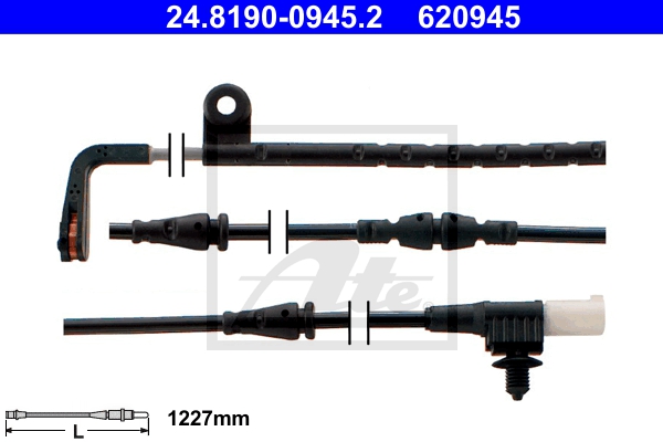 ATE Bremsensatz, Scheibenbremse sizw2n87p8 Hinterachse belüftet 325mm 30mm für LAND ROVER