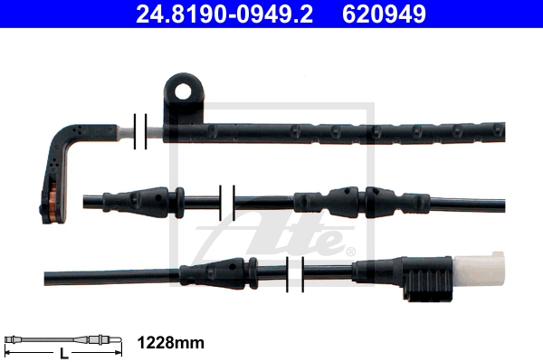 ATE Bremsensatz, Scheibenbremse sizw2n9oh4 Hinterachse belüftet 325mm 30mm für LAND ROVER