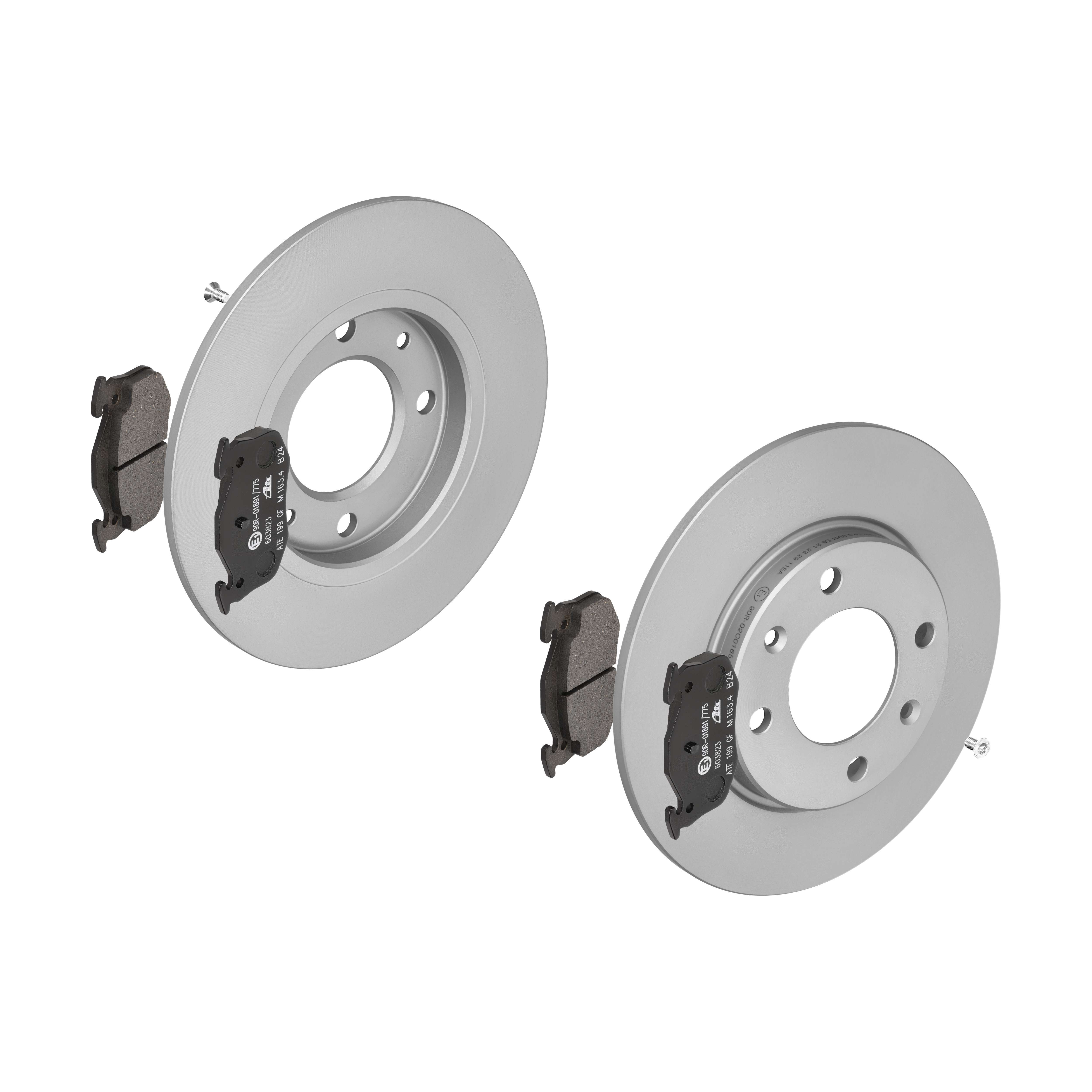 ATE Bremsensatz, Scheibenbremse ijf141gv30 Hinterachse Voll 247mm 8mm für CITROËN PEUGEOT