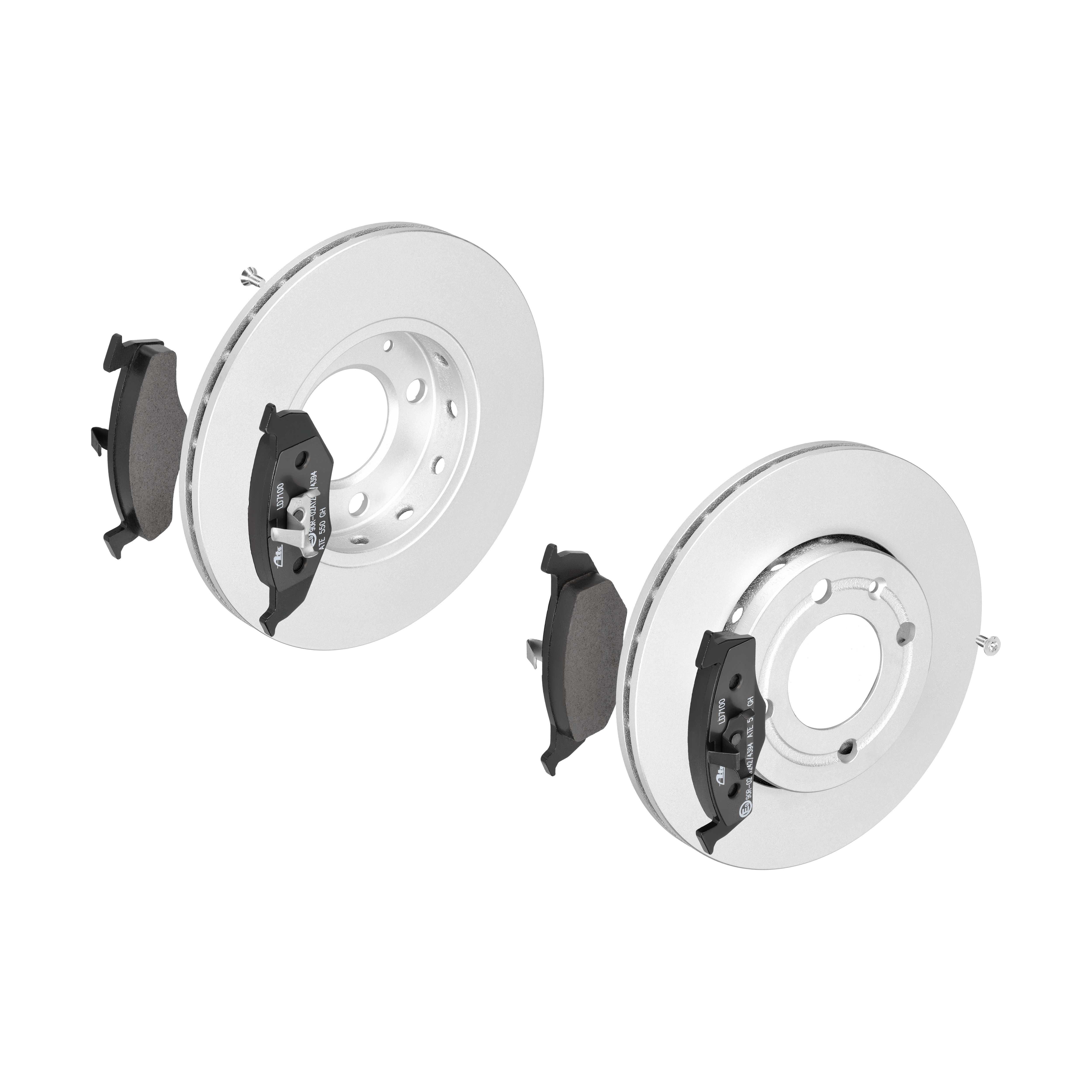ATE Bremsensatz, Scheibenbremse ijzjsgix41 Vorderachse belüftet 239mm 18mm für VAG SKODA SEAT