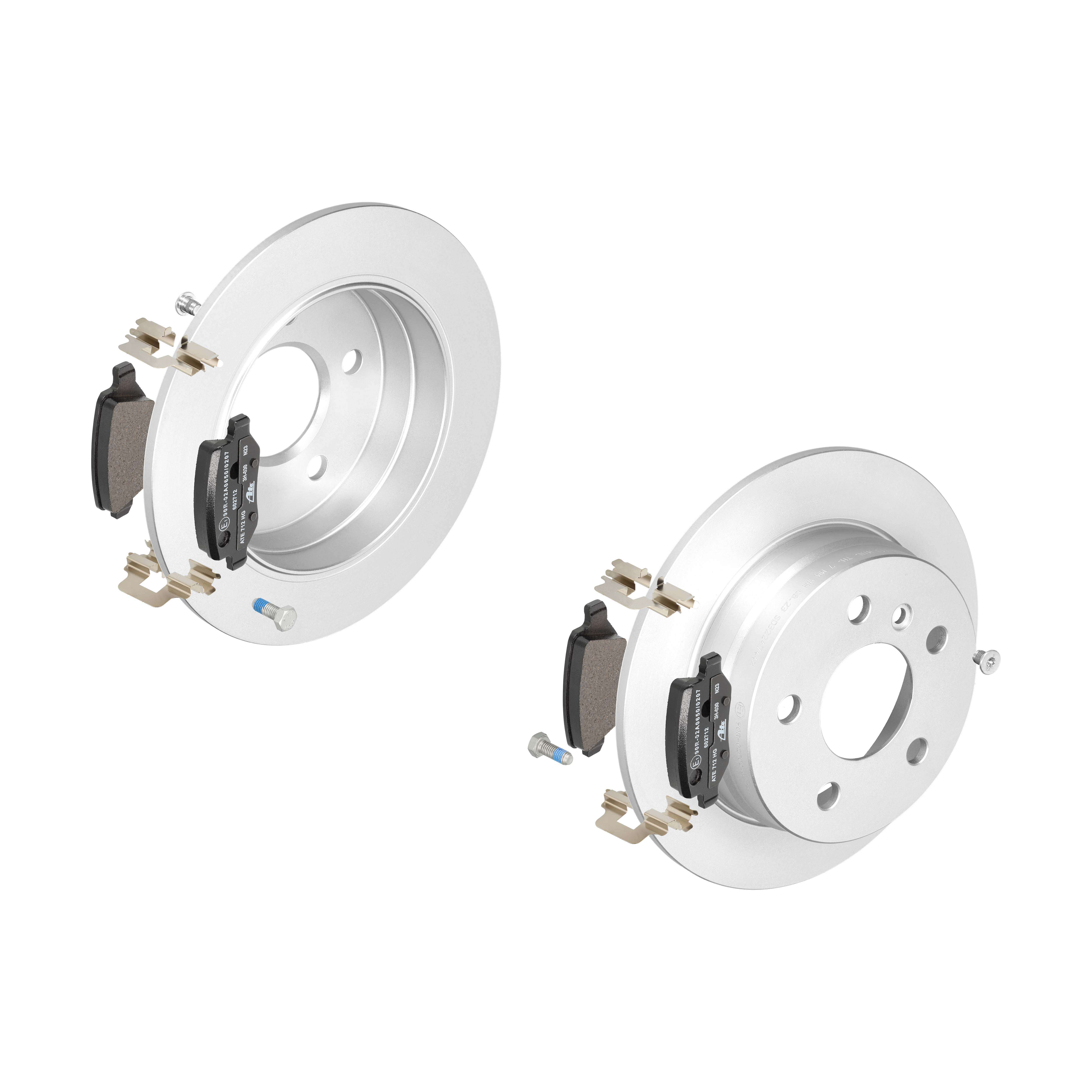 ATE Bremsensatz, Scheibenbremse ijf141evt3 Hinterachse Voll 258mm 8mm für MERCEDES-BENZ