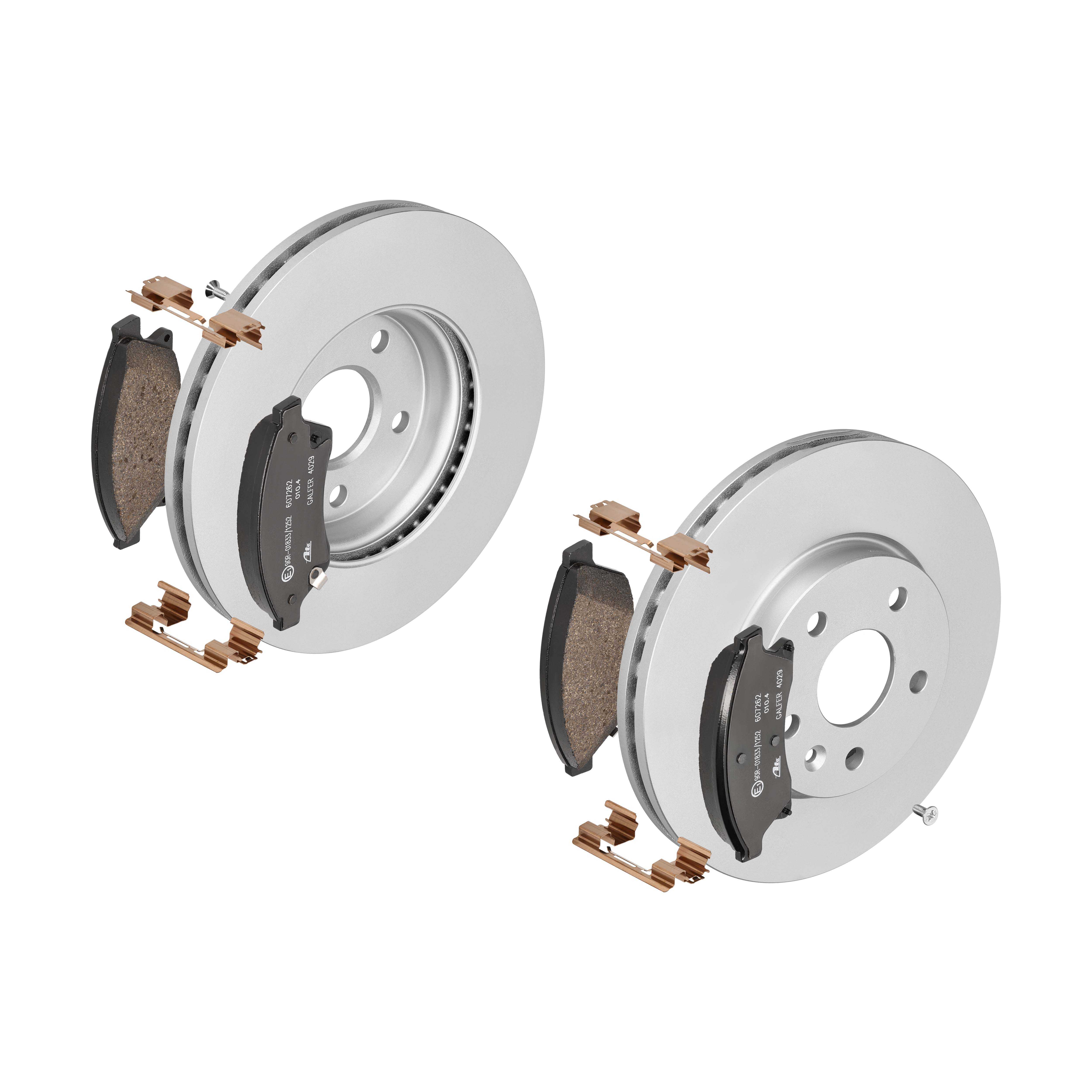 ATE Bremsensatz, Scheibenbremse ijf141c6c1 Vorderachse belüftet 276mm 26mm für OPEL VAUXHALL CHEVROLET