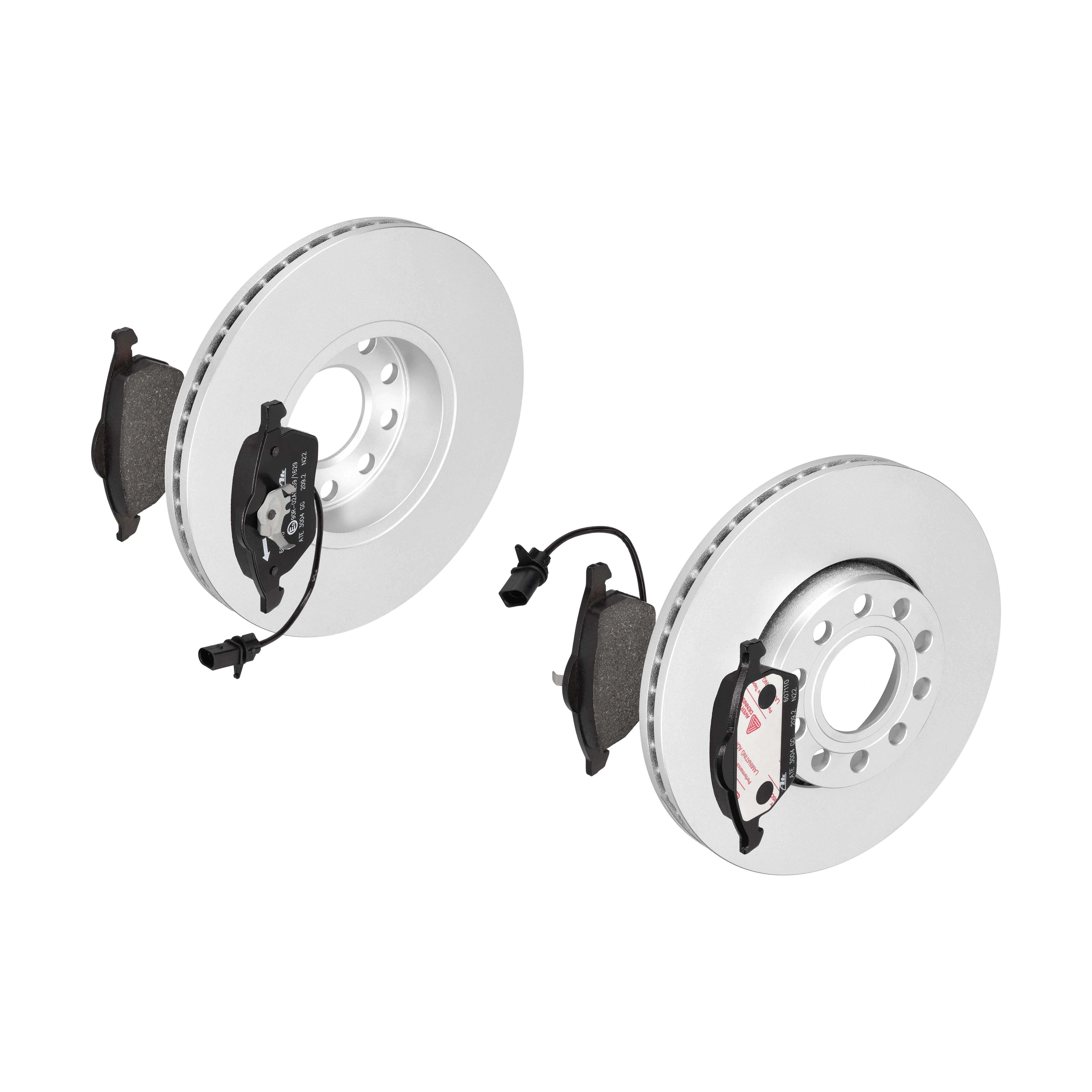 ATE Bremsensatz, Scheibenbremse ijf141d8e1 Vorderachse belüftet 288mm 25mm für VAG SKODA