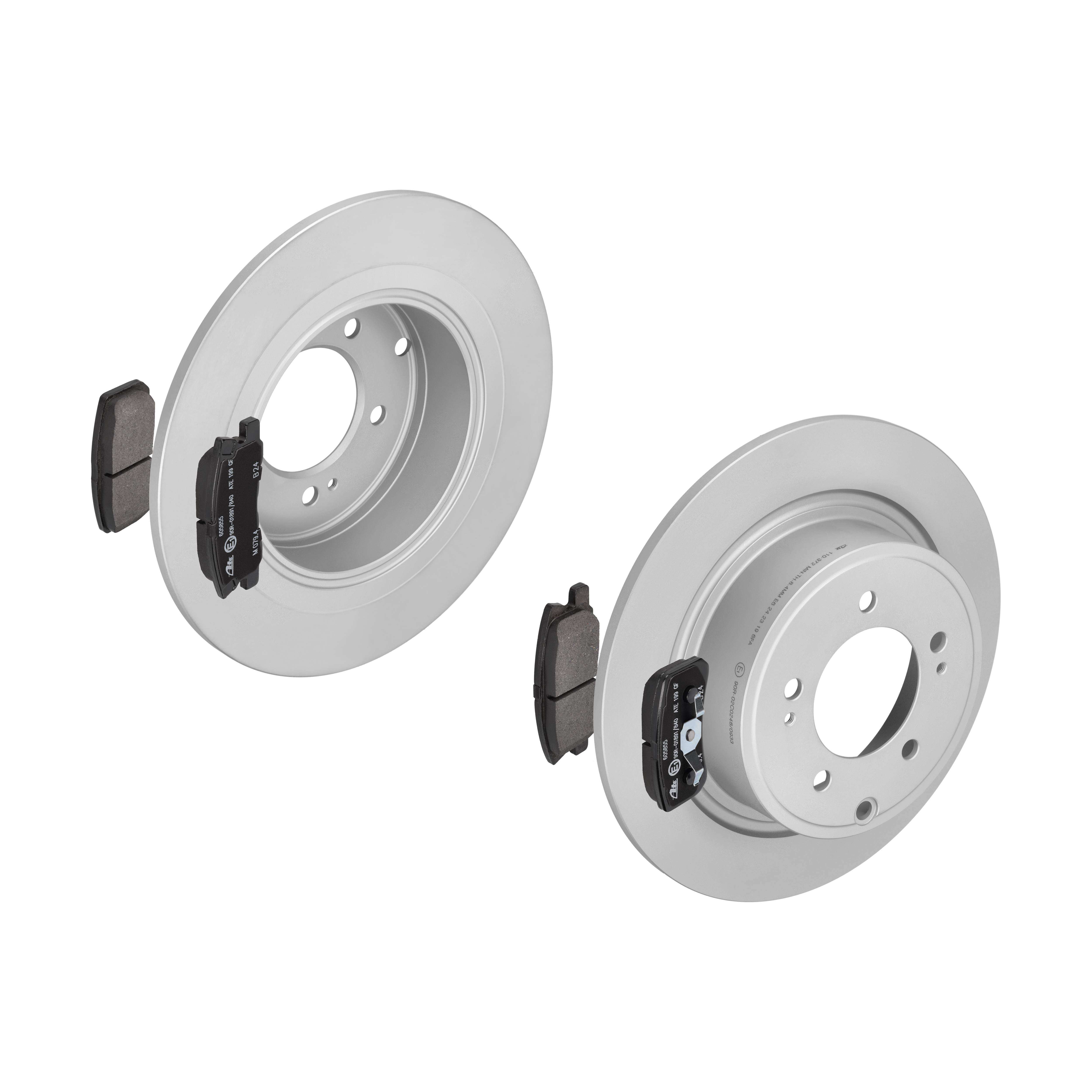 ATE Bremsensatz, Scheibenbremse ijf141dwq9 Hinterachse Voll 302mm 10mm für PEUGEOT CITROËN MITSUBISHI CHRYSLER JEEP FIAT